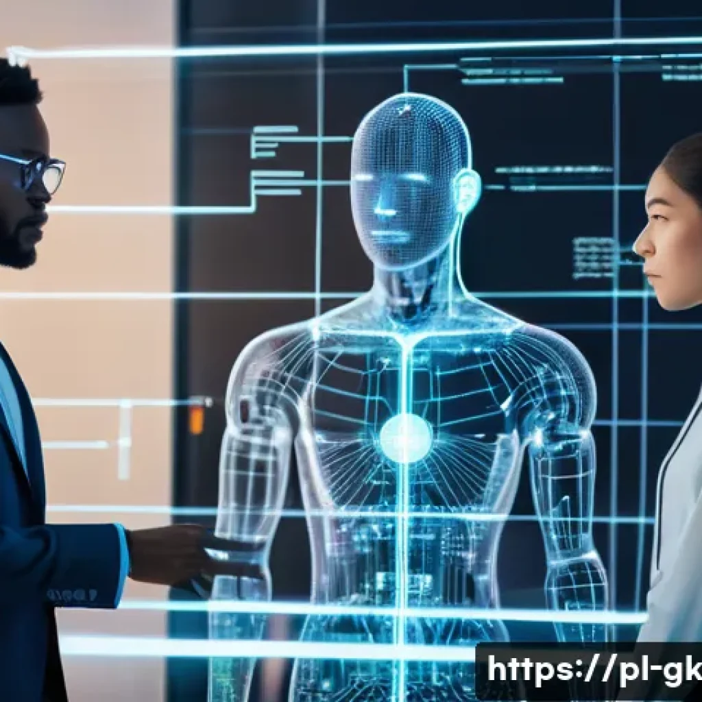 Transformers의 구현 도구 및 라이브러리 - **Prompt 1: Seamless Human-AI Interaction for Natural Language Understanding**
A futuristic, hig...