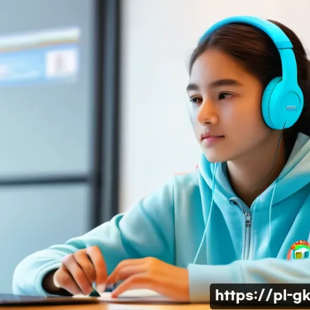 Transformer 아키텍처의 응용 분야 - **Prompt:** A 15-year-old student, with a bright and engaged expression, sits comfortably at a clean...