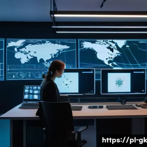 Home 32 Transformer와 백터 모델의 비교 - A futuristic AI laboratory in Warsaw, Poland, showcasing advanced Transformer neural networks visual...